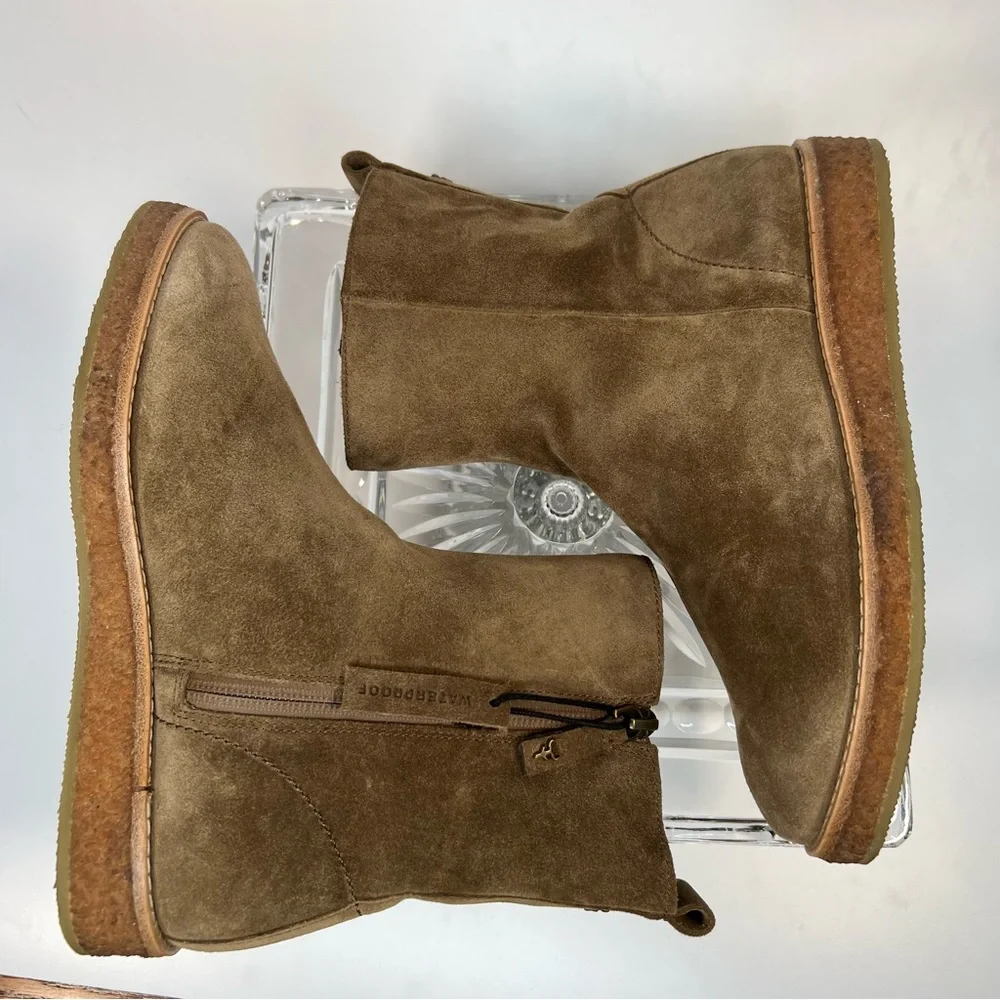 Trask Cassy Wedge Suede Waterproof Ankle Boot